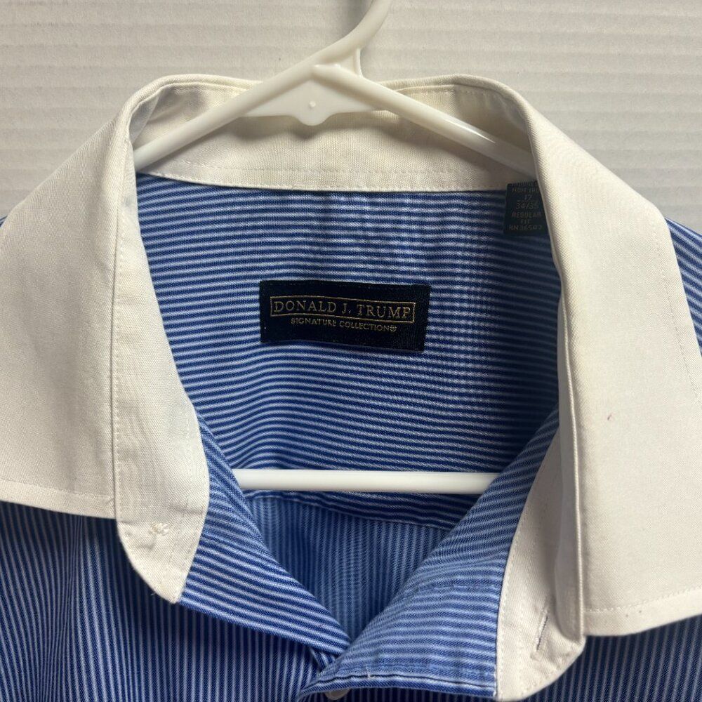 Donald Trump Dress Shirt w/French Cuff - Size 17 34/35 - 1477 - Picture 2 of 7